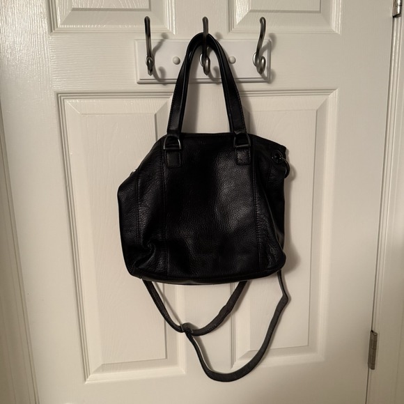 Hammitt Los Angeles Daniel Large Black Leather Crossbody Bag Purse Metallic - Picture 14 of 16